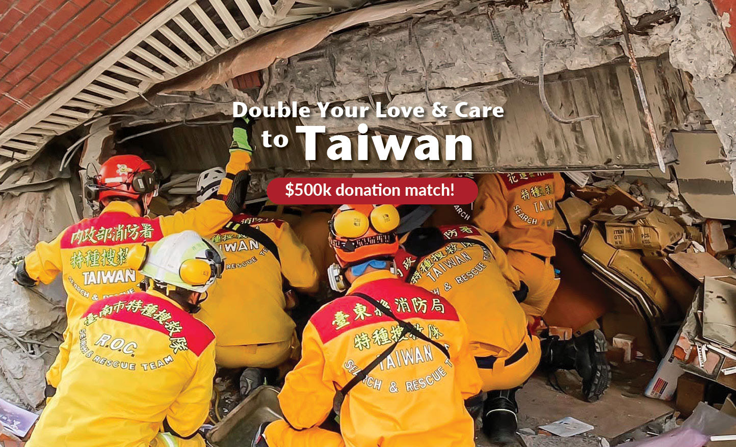 Support Tzu Chi’s Earthquake Relief in Taiwan – East West Bank - GIVE ...